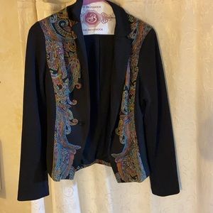 Boston Proper| Geometric patterned blazer